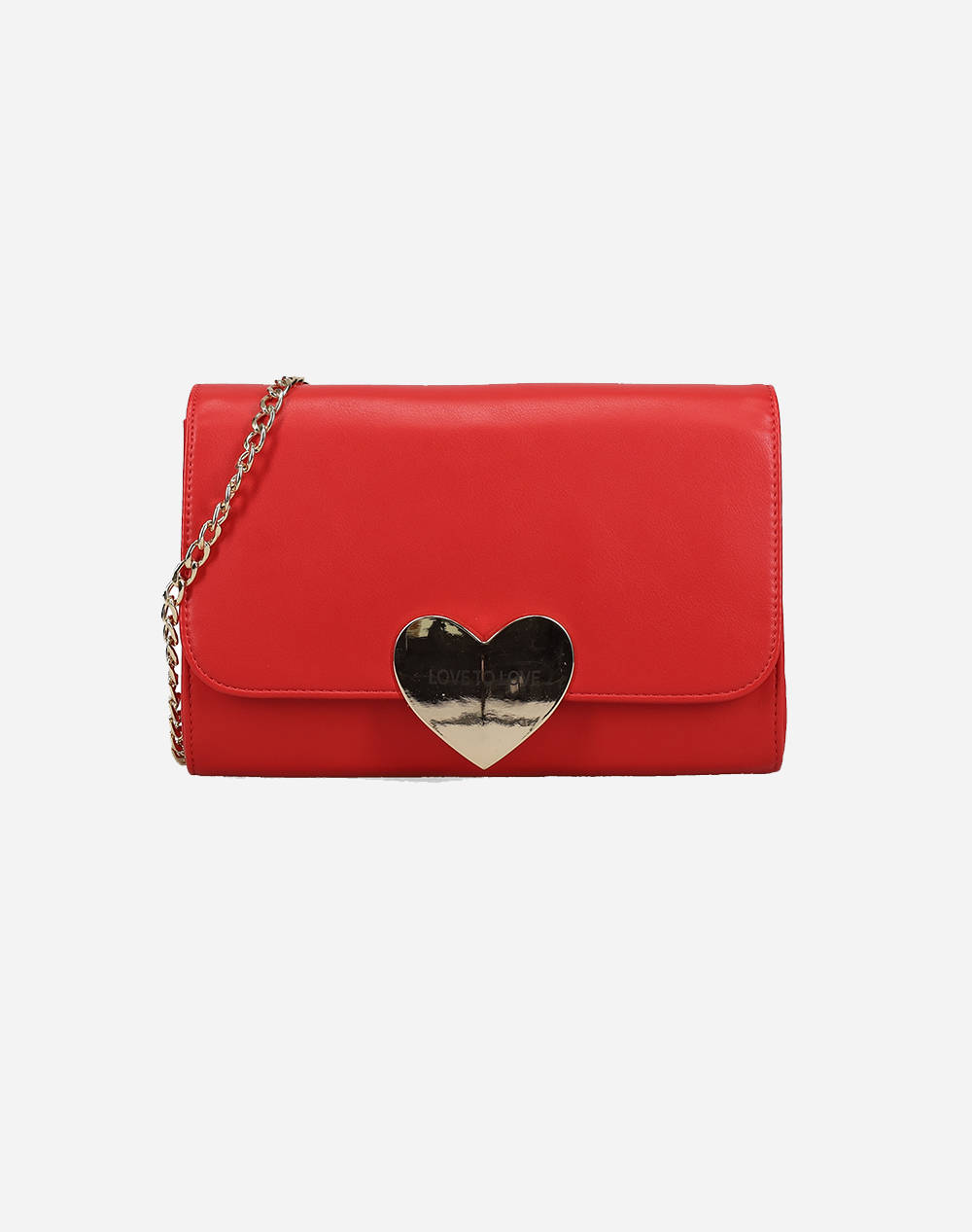 LOVE TO LOVE by GAI MATTIOLO LTL18 GEANTA CU INCHIZATOARE IN FORMA DE INIMA RED