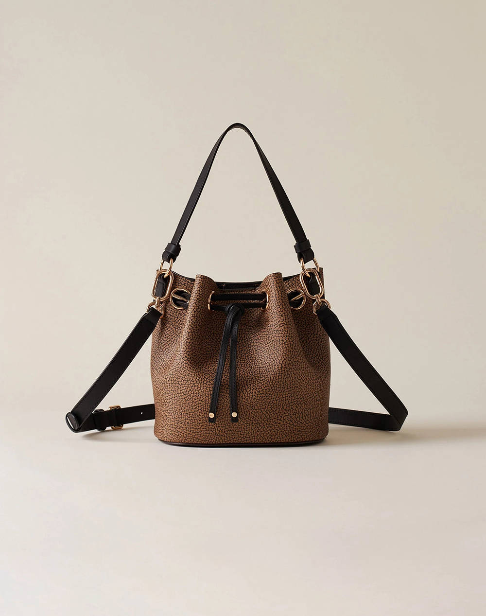 BORBONESE BUCKET BAG (Dimensiuni: 20 x 21 x 13 cm)