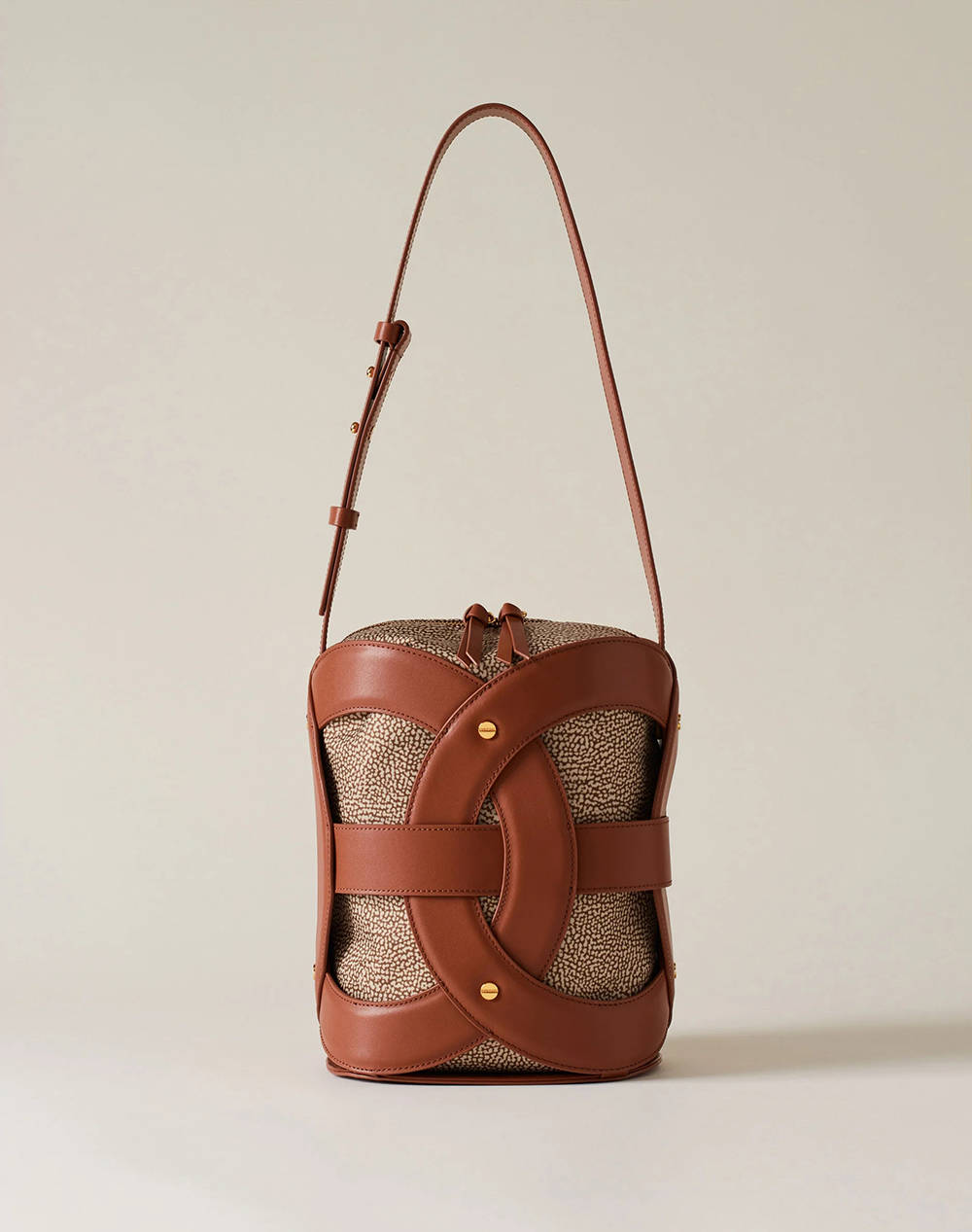 BORBONESE BUCKET BAG (Dimensiuni: 25,5 x 21 x 15 cm)