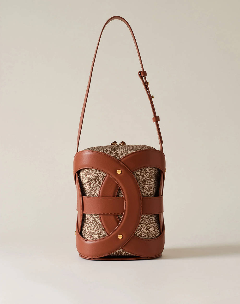 BORBONESE BUCKET BAG (Dimensiuni: 25,5 x 21 x 15 cm)