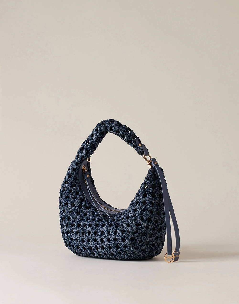 BORBONESE HOBO BAG LEATH (Dimensiuni: 24 x 15 x 10 cm)