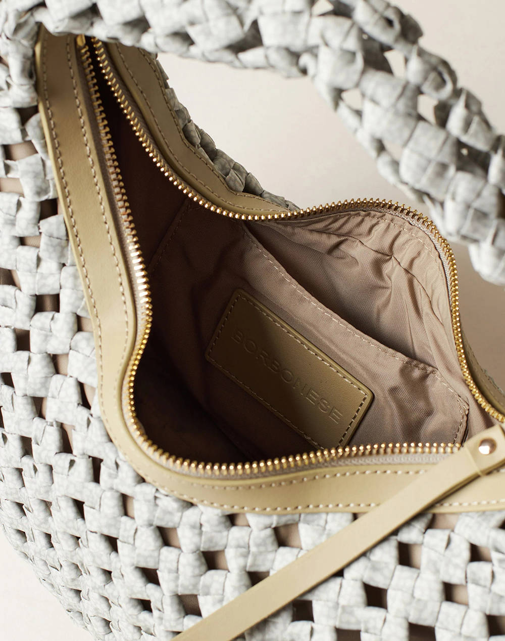 BORBONESE HOBO BAG LEATH (Dimensiuni: 24 x 15 x 10 cm)