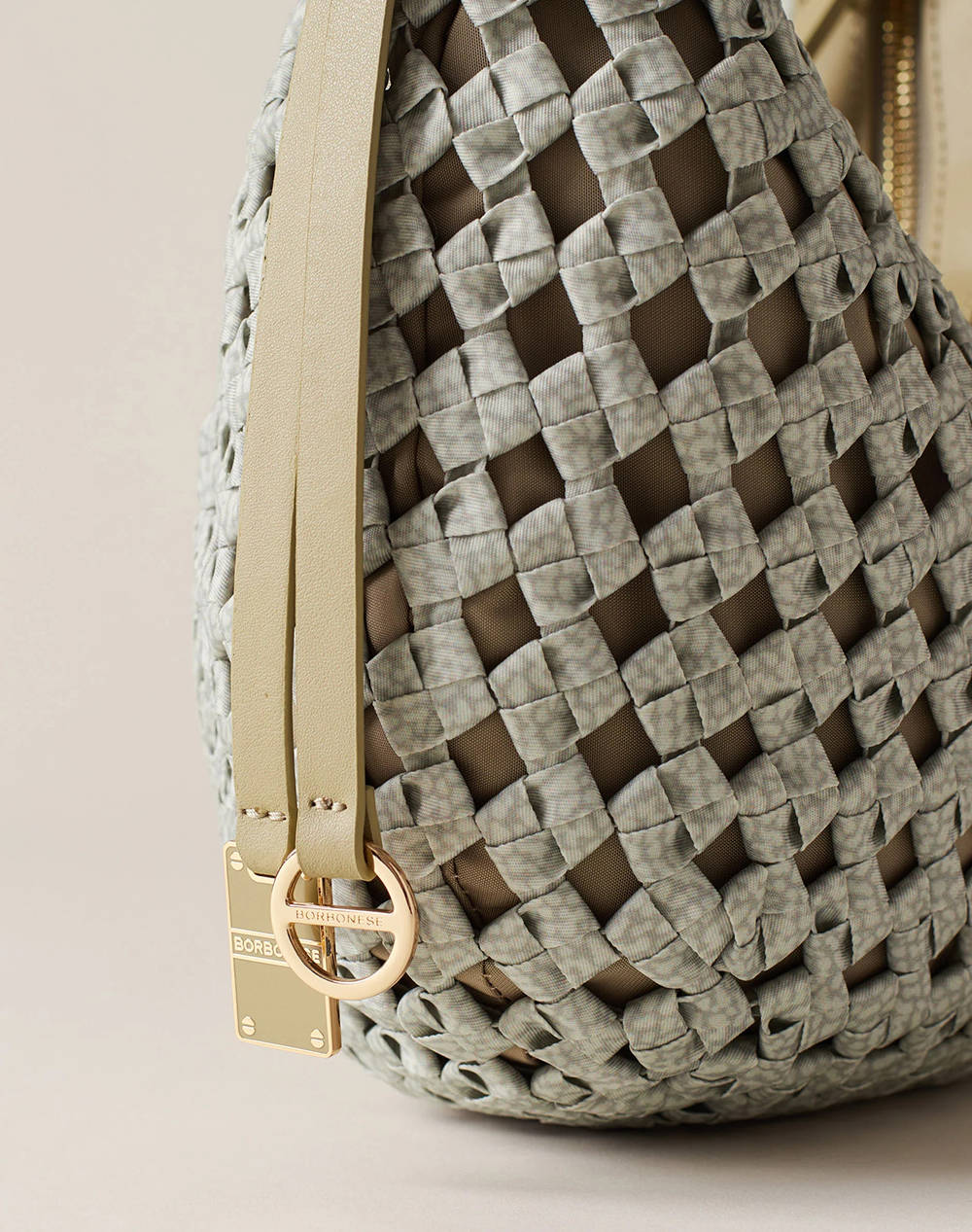 BORBONESE HOBO BAG LEATH (Dimensiuni: 24 x 15 x 10 cm)