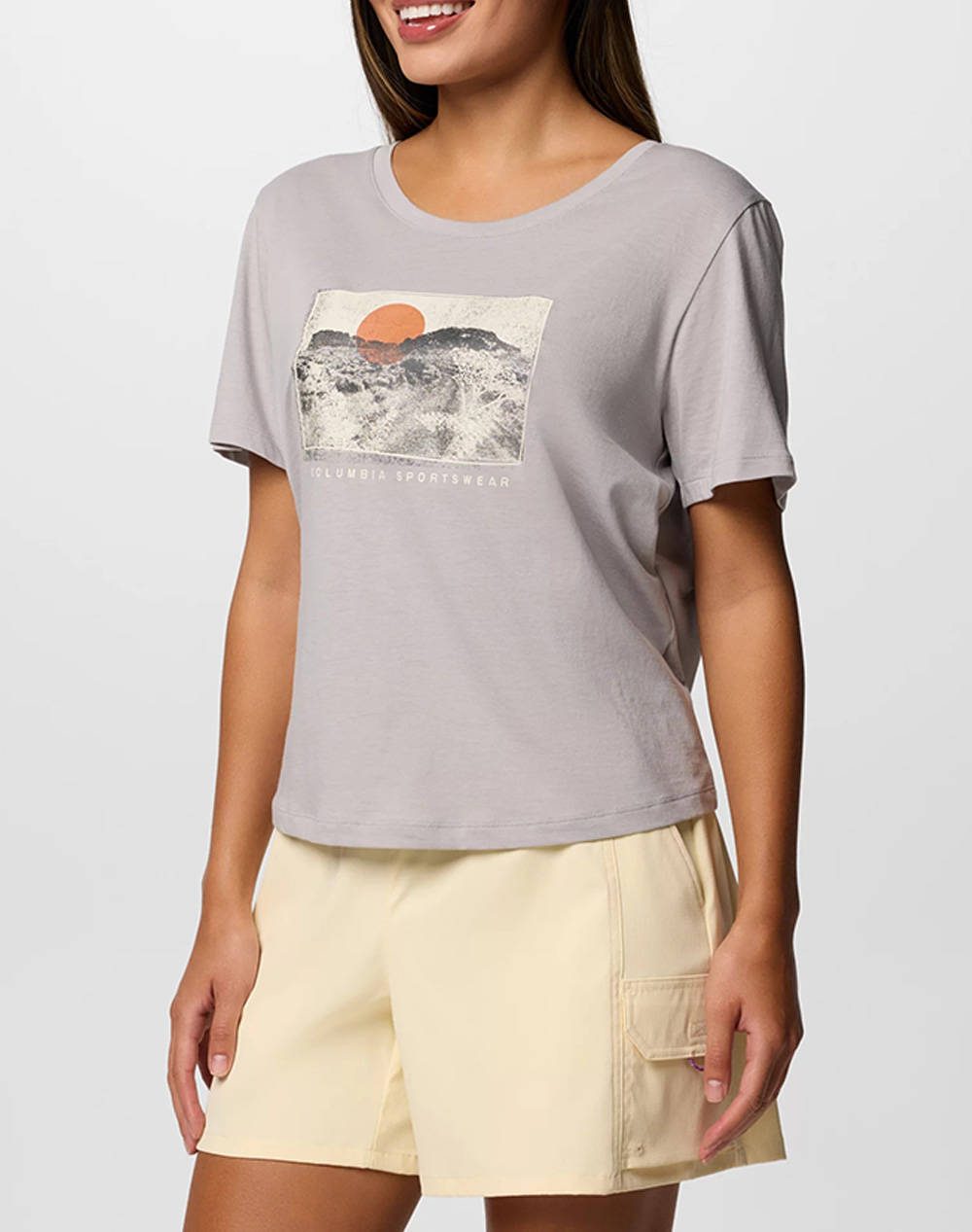 COLUMBIA Bluza De Dama Ruby Springs™ Graphic Scoop Neck SS