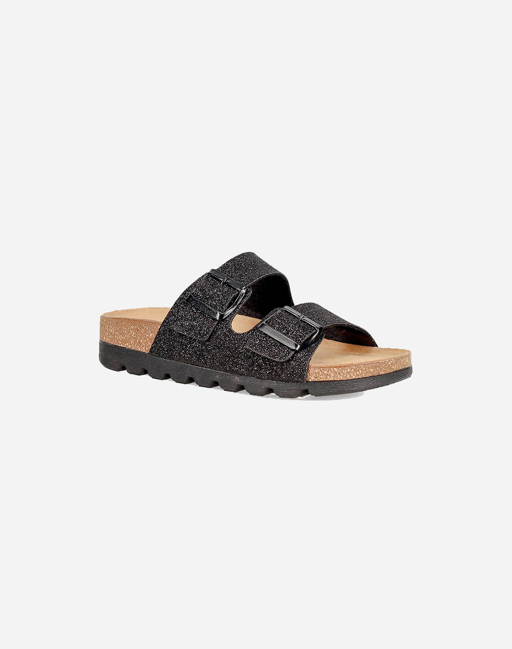EASYWALK 335P20630S SANDALE CU GLITTER & CATARAMA BLACK