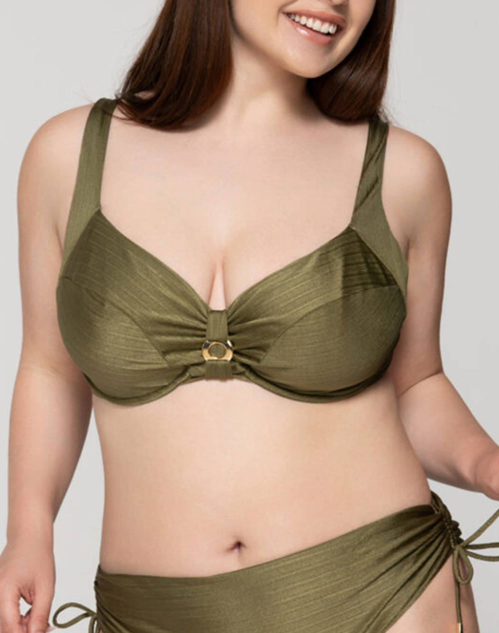 LUNA Gold unpadded big size balconette full cup