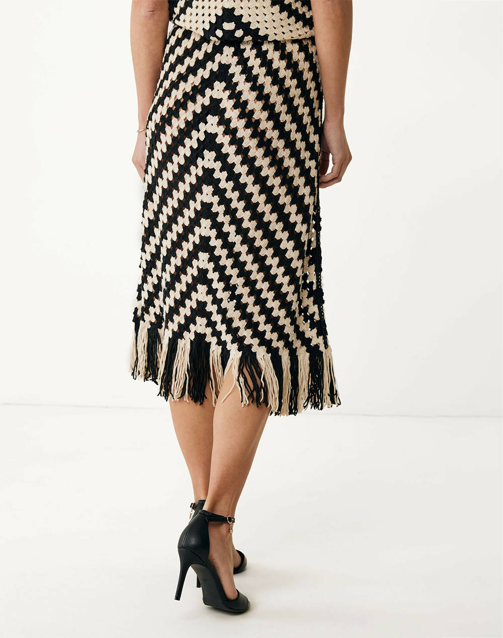 MEXX Geo flat knit skirt
