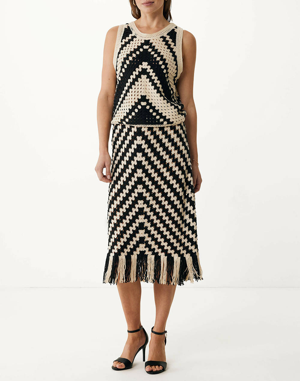 MEXX Geo flat knit skirt