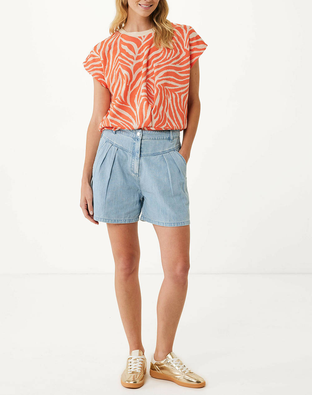MEXX Pleats denim shorts