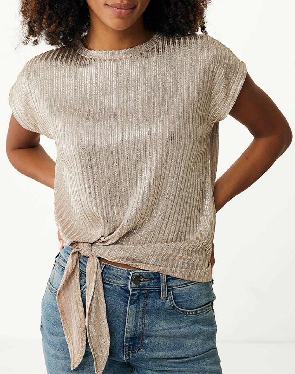 MEXX Short sleeve lurex rib t-shirt