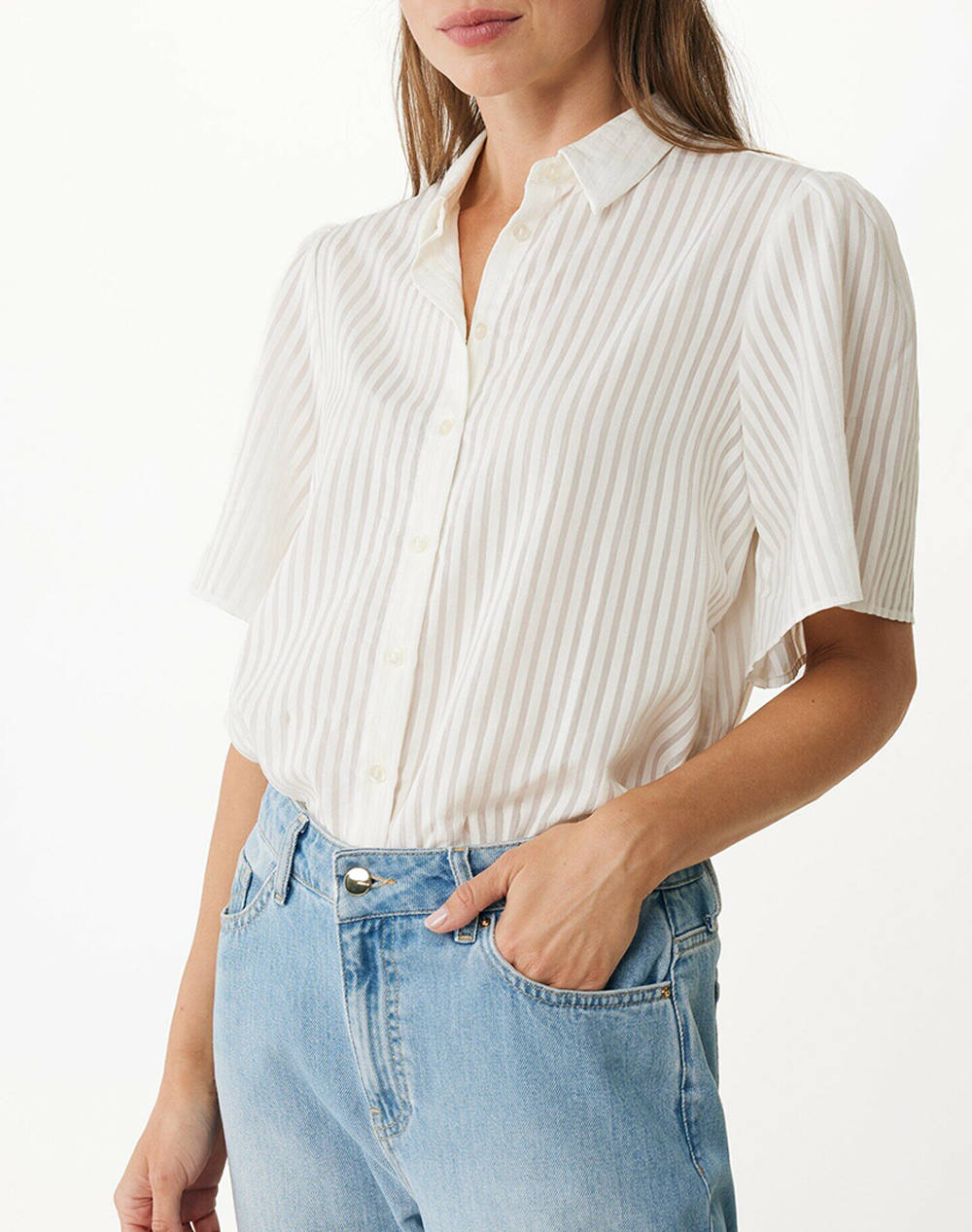 MEXX Short sleeve organza blouse