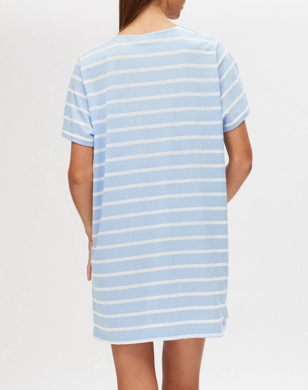 MINERVA T-SHIRT DRESS S/J JACQUARD CU DUNGI