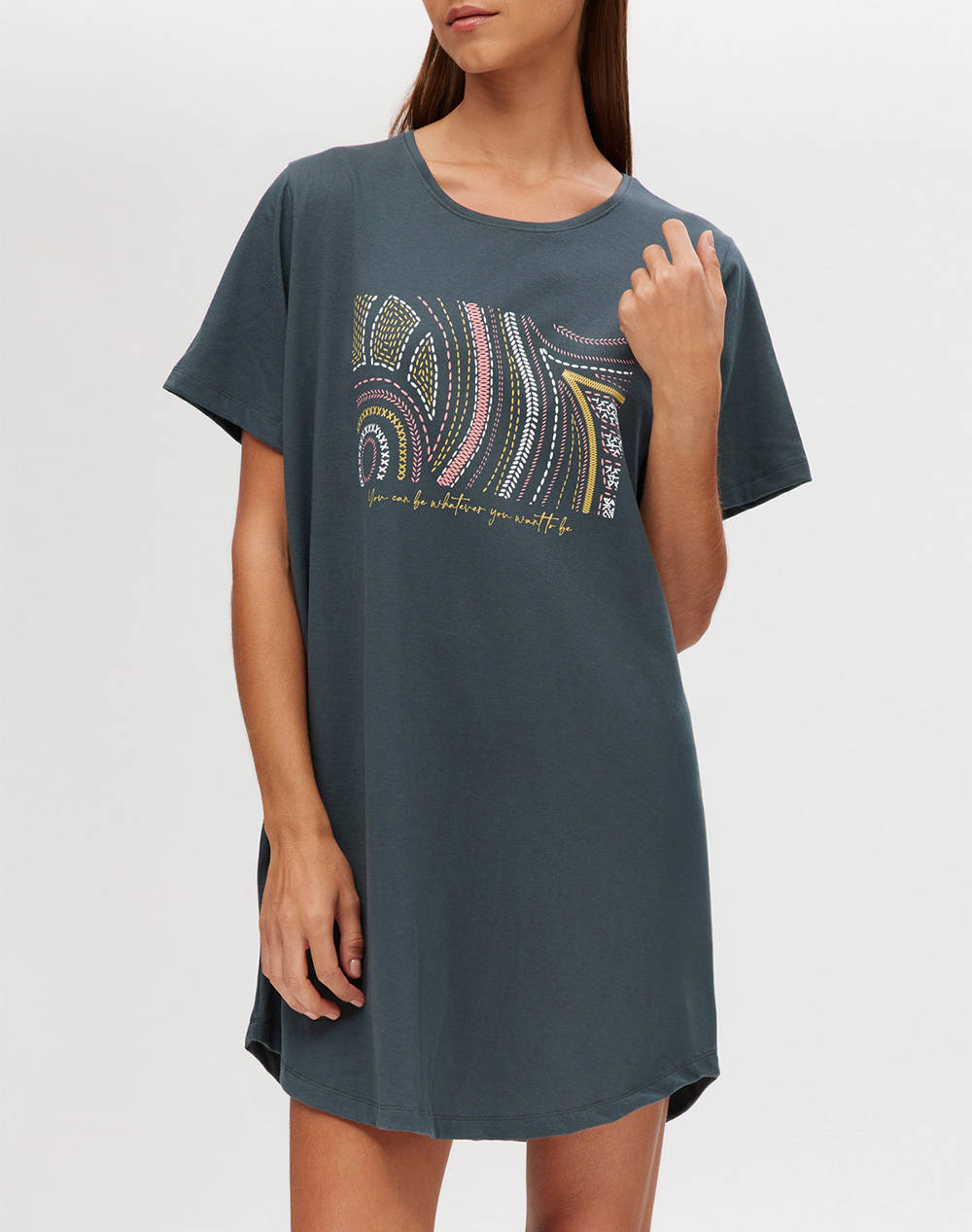 MINERVA T-SHIRT DRESS DE DAMAPAINTINGS