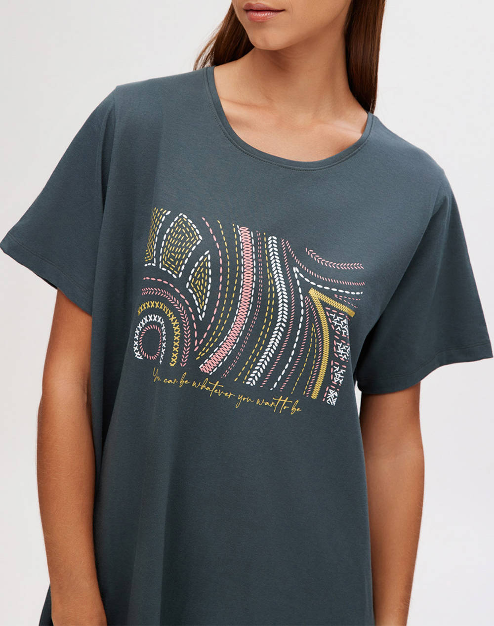 MINERVA T-SHIRT DRESS DE DAMAPAINTINGS