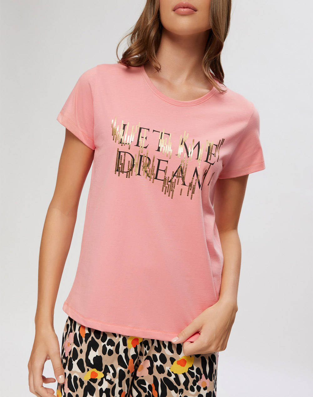 MINERVA PIJ.DE DAMA/SHORTS ANIMAL-DREAM