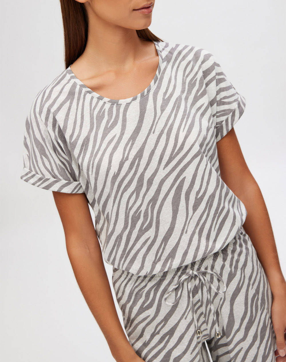 MINERVA PIJ.DE DAMA/SHORTS ZEBRA