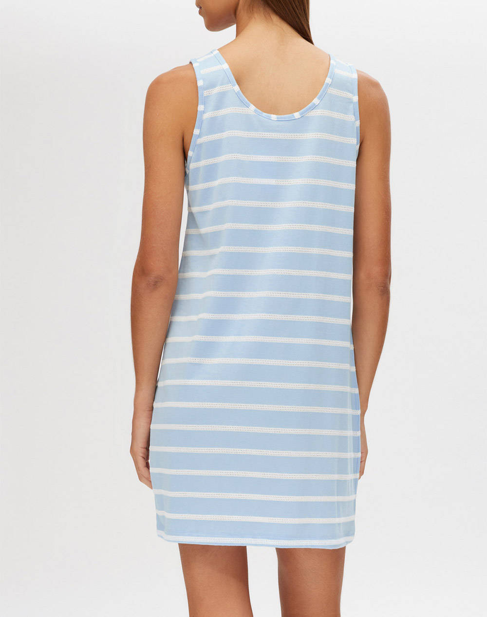MINERVA CAM.NOAP.DAMA S/J JACQUARD CU DUNGI BLUE