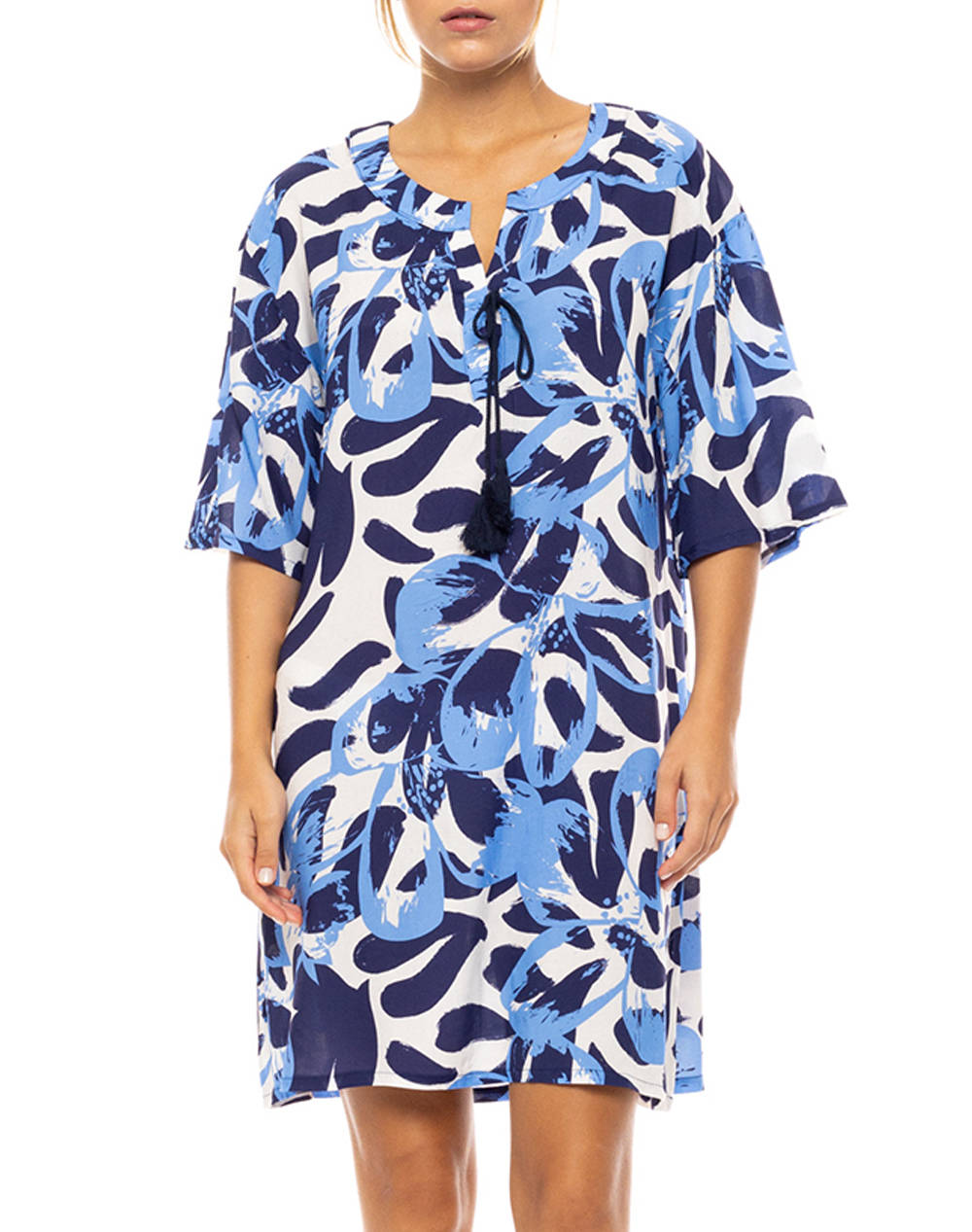 PINK LABEL BEACHWEAR ABSTRACT FLORAL