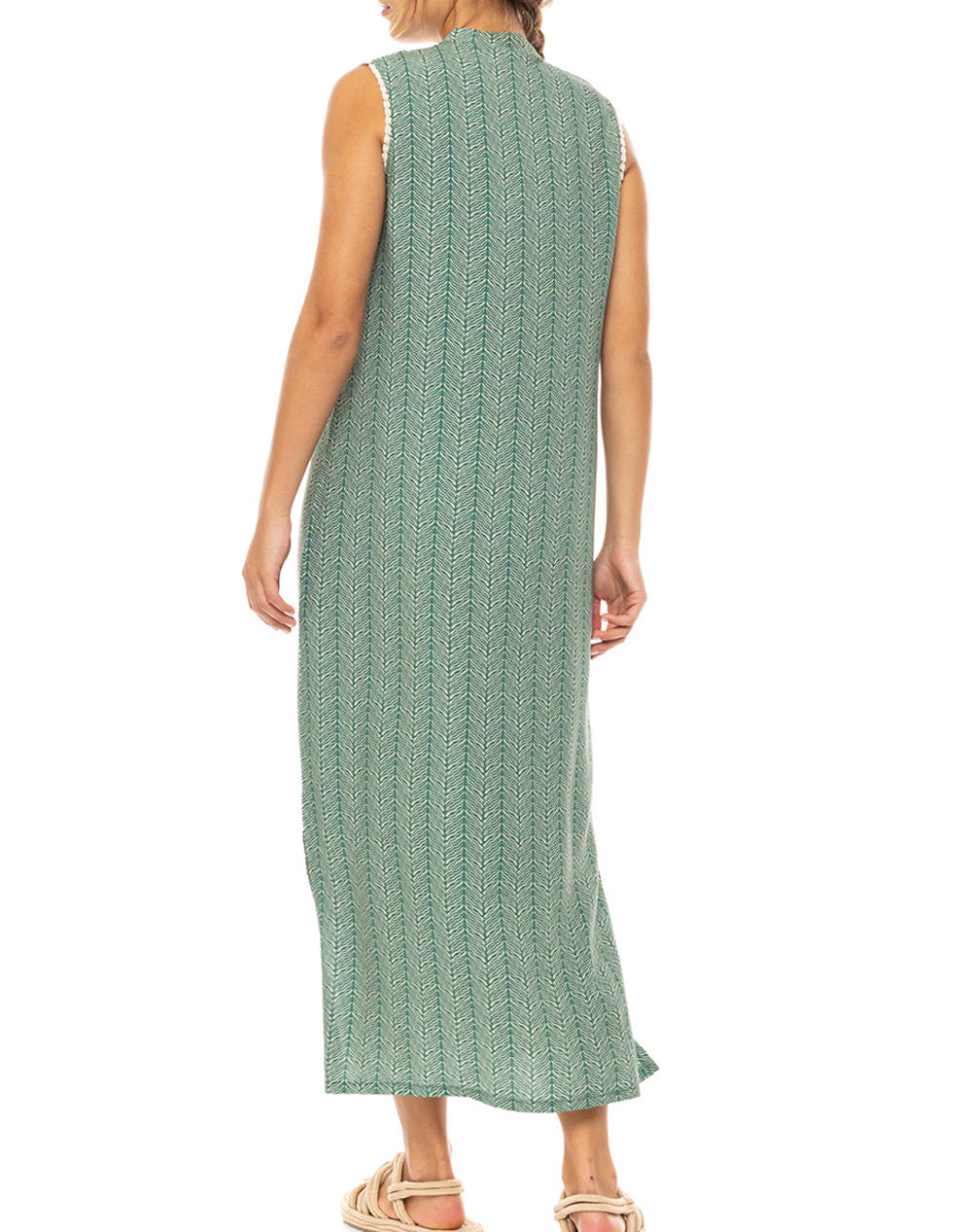 PINK LABEL BEACHWEAR LONG JUGLE GREEN