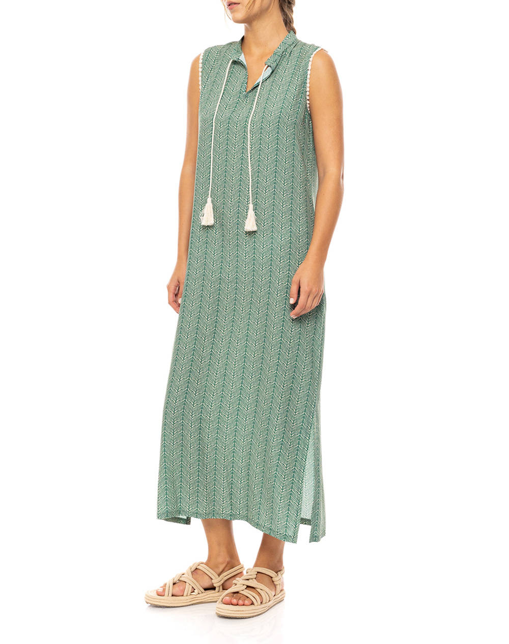PINK LABEL BEACHWEAR LONG JUGLE GREEN