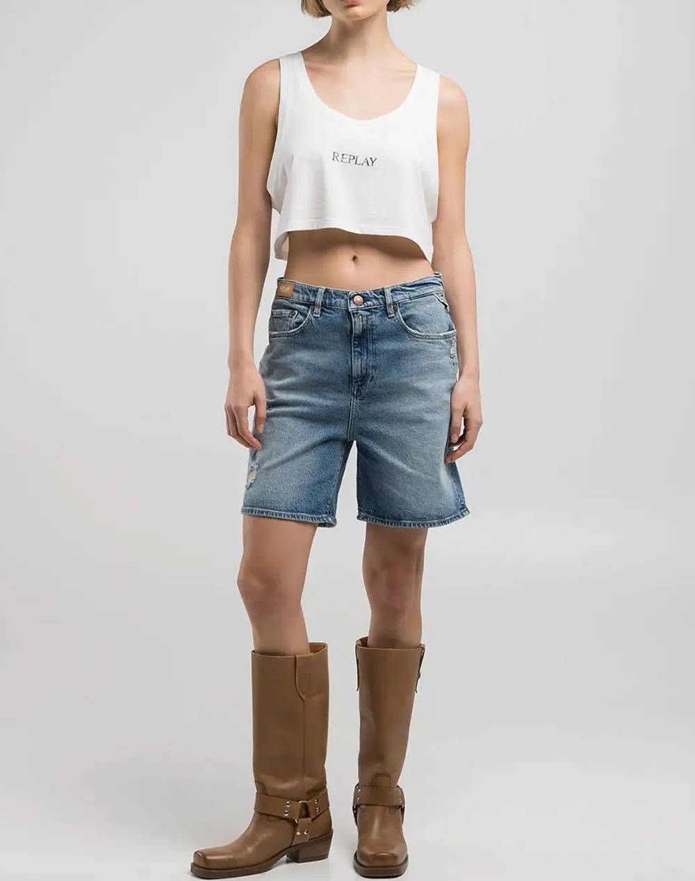 REPLAY PANTALONI SCURTI