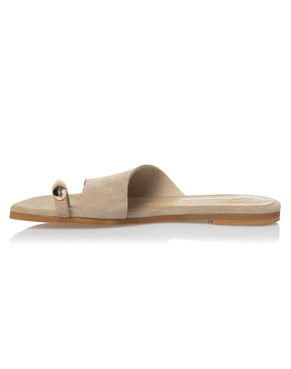 SANTE SH.25-417 SANTE FLAT SANDALE PIELE NABUC DECOR