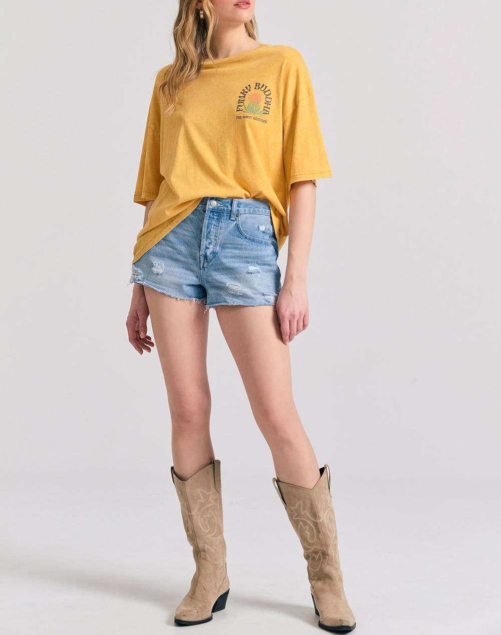 FUNKY BUDHA Jean shorts de dama