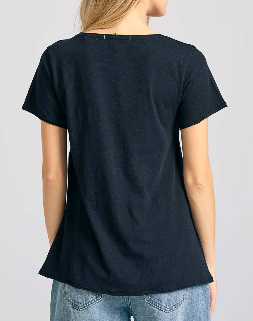 FUNKY BUDHA Bluza de dama Maneca Scurta Basic