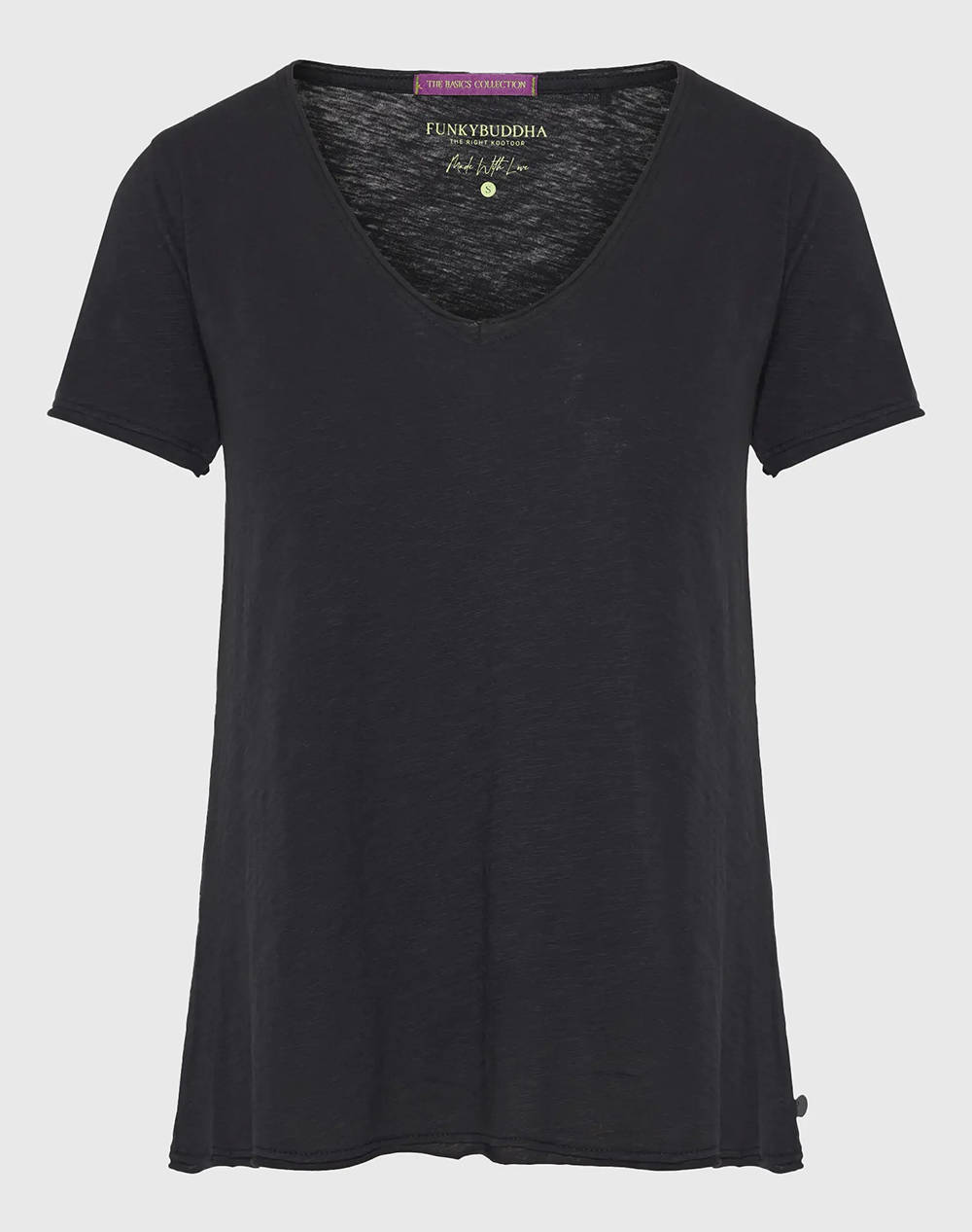 FUNKY BUDHA Bluza de dama Maneca Scurta Basic