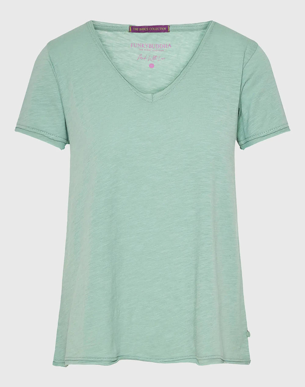 FUNKY BUDHA Bluza de dama Maneca Scurta Basic