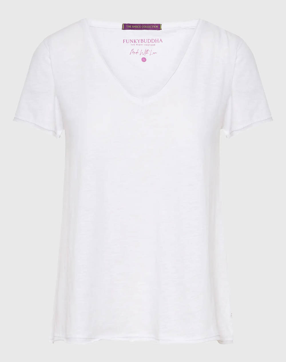 FUNKY BUDHA Bluza de dama Maneca Scurta Basic