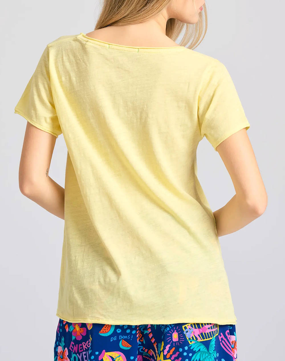 FUNKY BUDHA Bluza de dama Maneca Scurta Basic