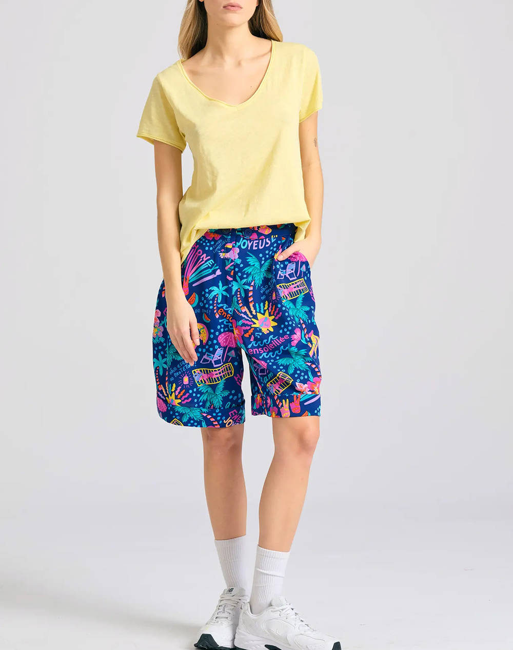 FUNKY BUDHA Bluza de dama Maneca Scurta Basic
