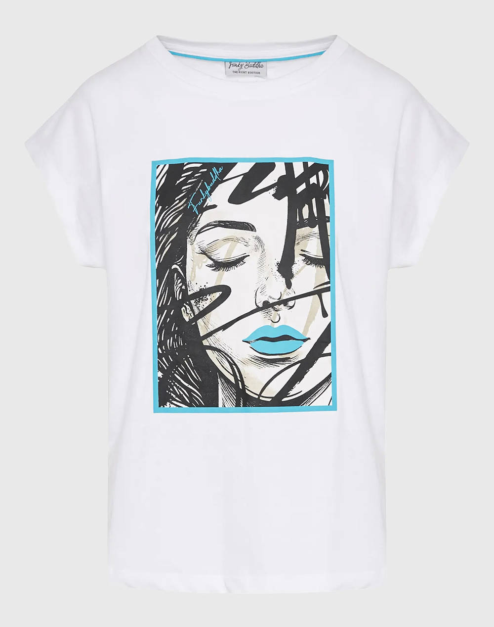 FUNKY BUDHA Bluza de dama Maneca Scurta Cu imprimeu