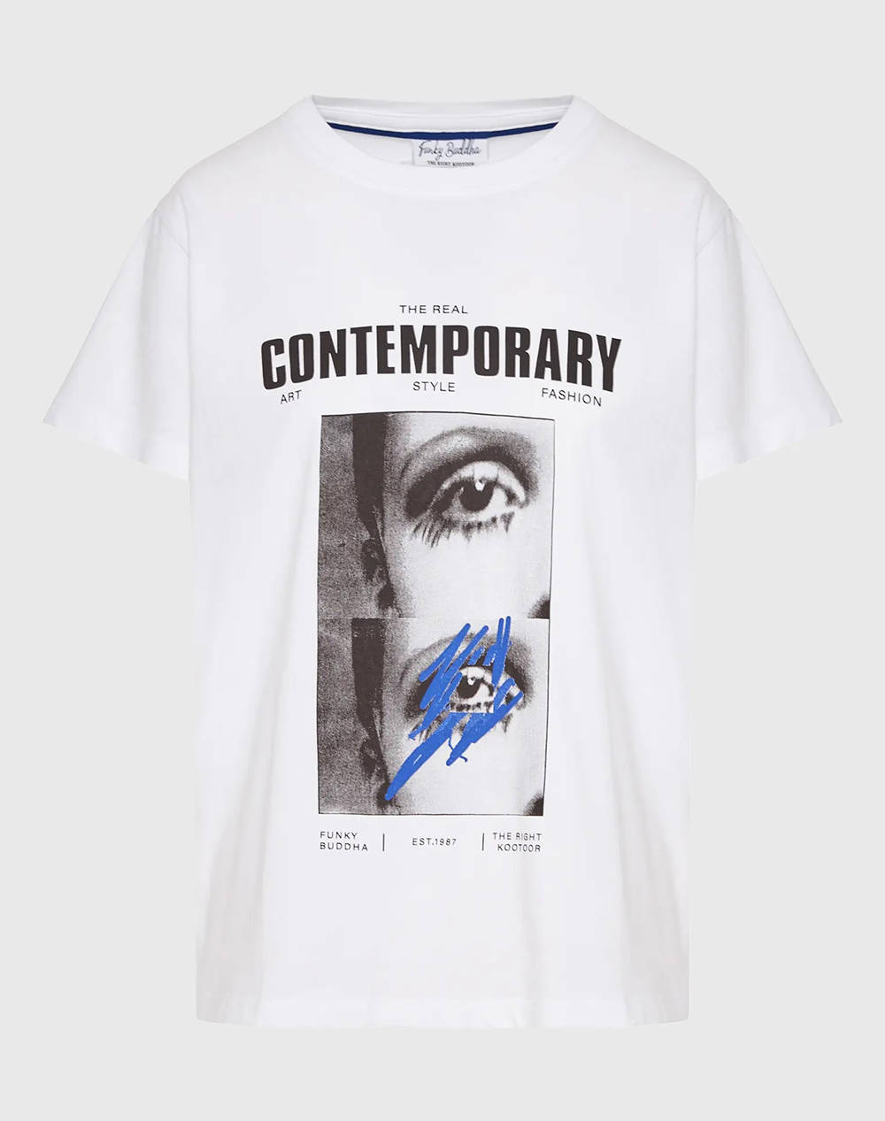FUNKY BUDHA Bluza de dama Maneca Scurta Cu imprimeu