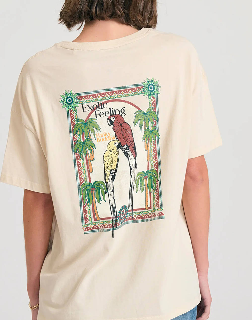 FUNKY BUDHA Bluza de dama Maneca Scurta Cu imprimeu