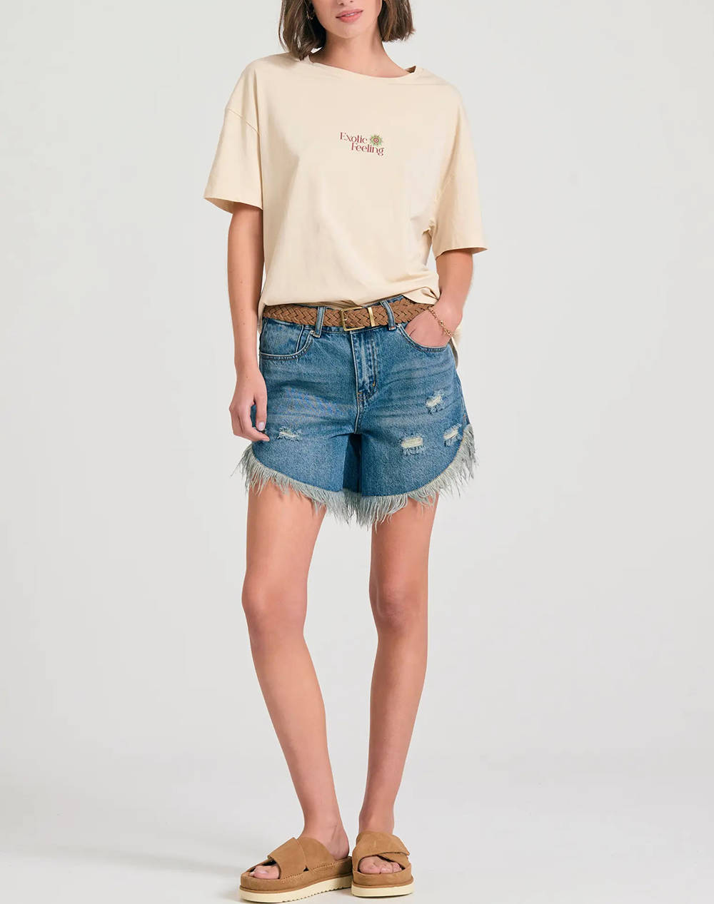 FUNKY BUDHA Bluza de dama Maneca Scurta Cu imprimeu