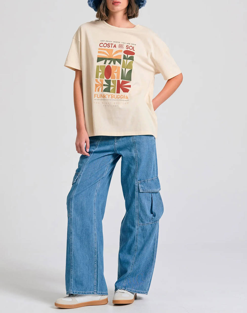 FUNKY BUDDHA Bluza de dama Maneca Scurta Cu imprimeu