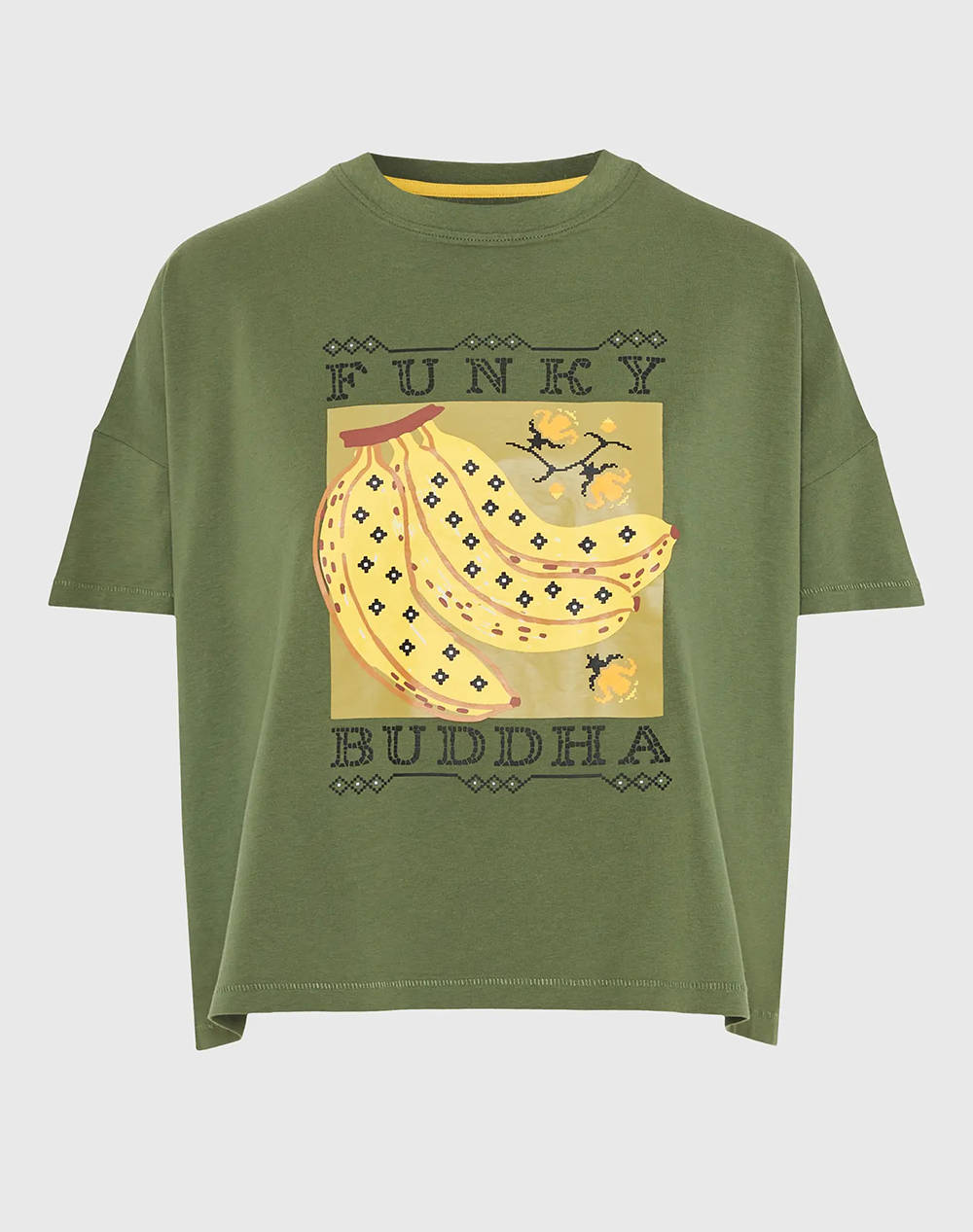 FUNKY BUDHA Bluza de dama Maneca Scurta Cu imprimeu
