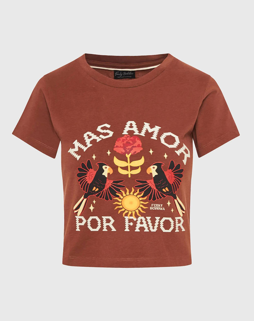 FUNKY BUDHA Bluza de dama Maneca Scurta Cu imprimeu