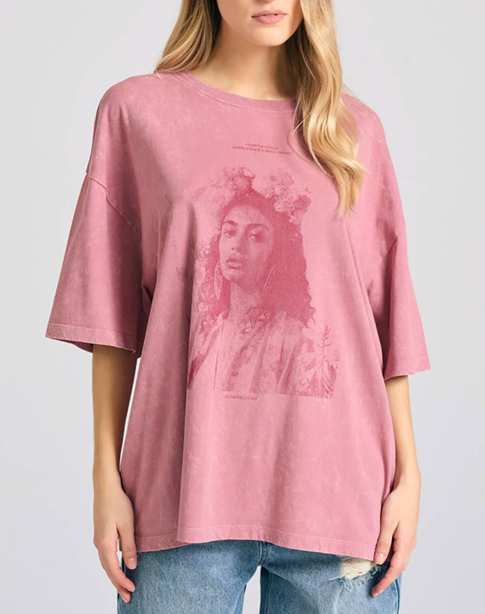 FUNKY BUDDHA Bluza De Dama Maneca Scurta Cu Imprimeu