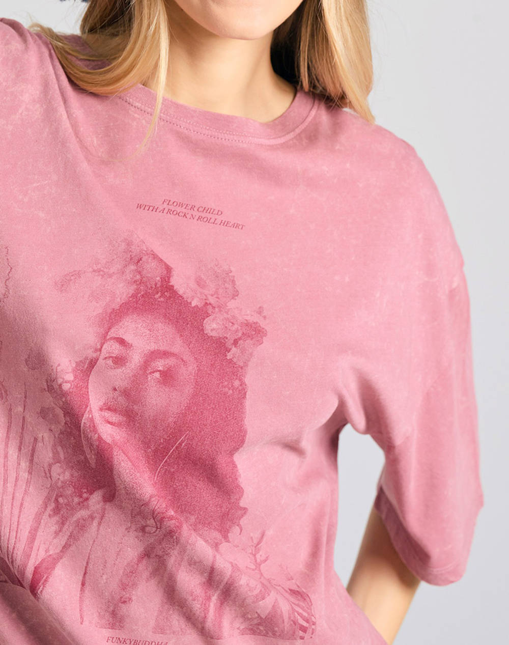 FUNKY BUDDHA Bluza De Dama Maneca Scurta Cu Imprimeu