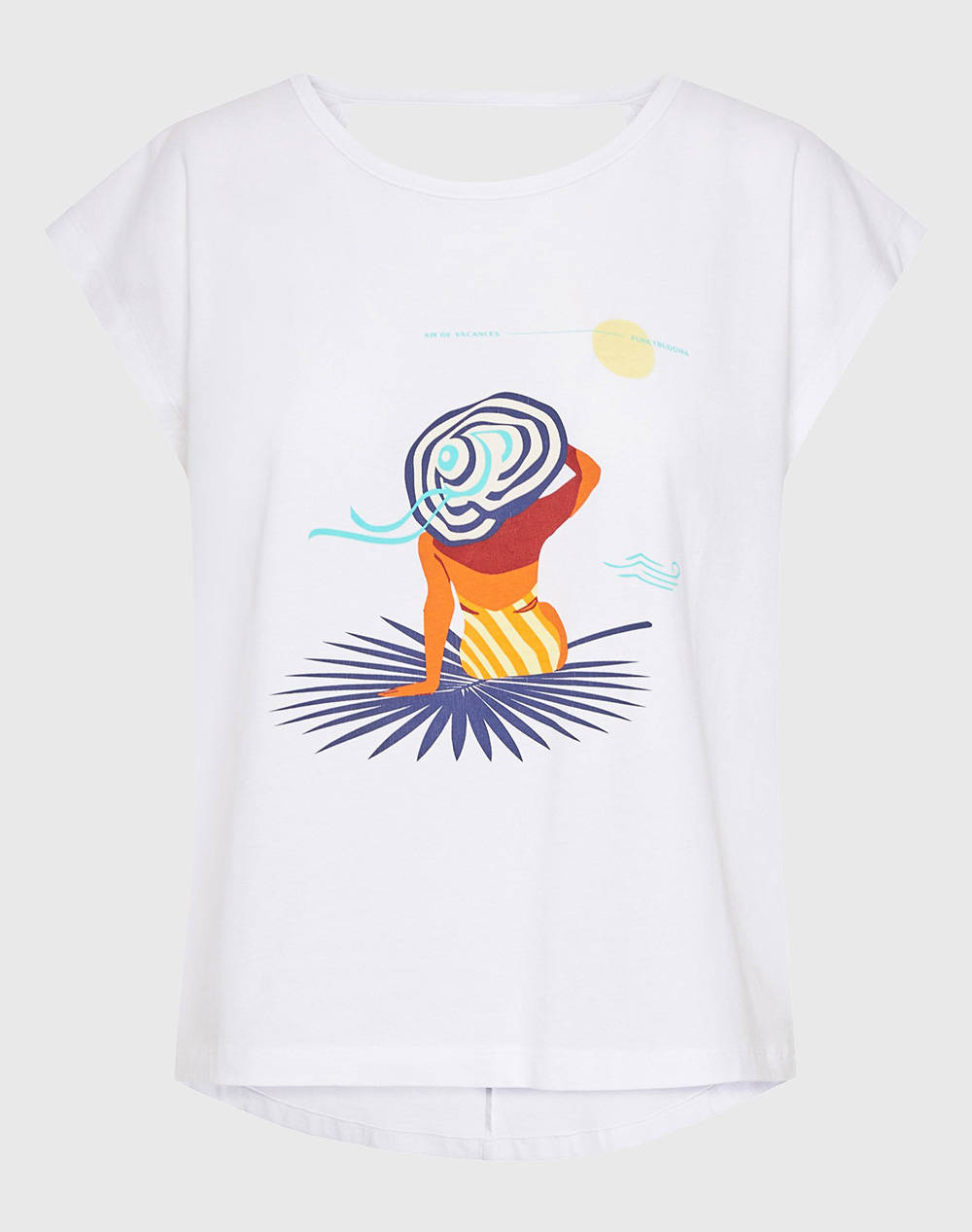 FUNKY BUDDHA Bluza De Dama Maneca Scurta Cu Imprimeu