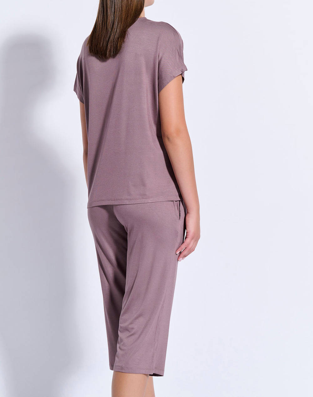 JEANNETTE PIJAMA CAPRI CU DANTELA