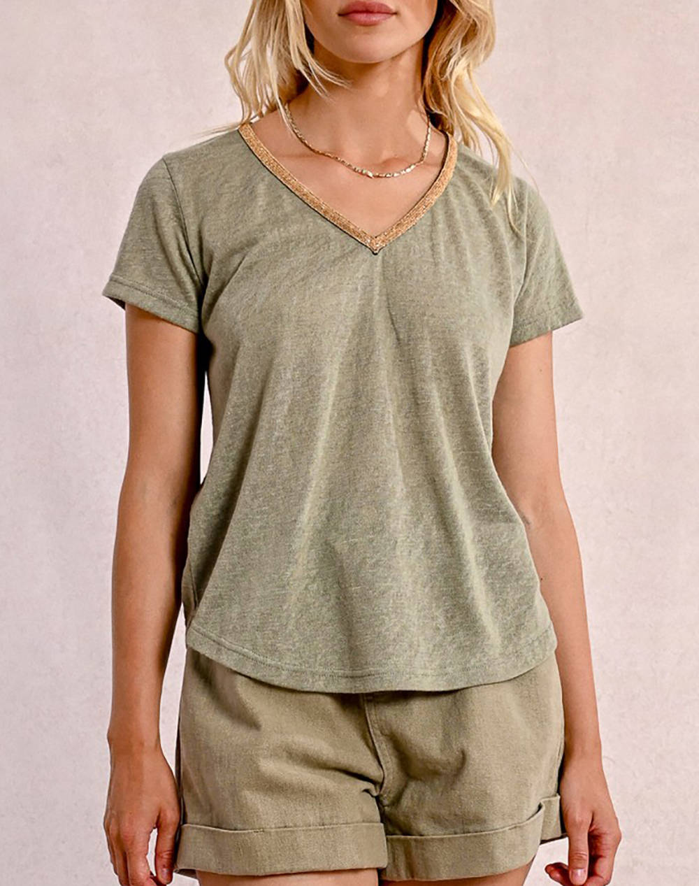 MOLLY BRACKEN LADIES KNITTED TEE