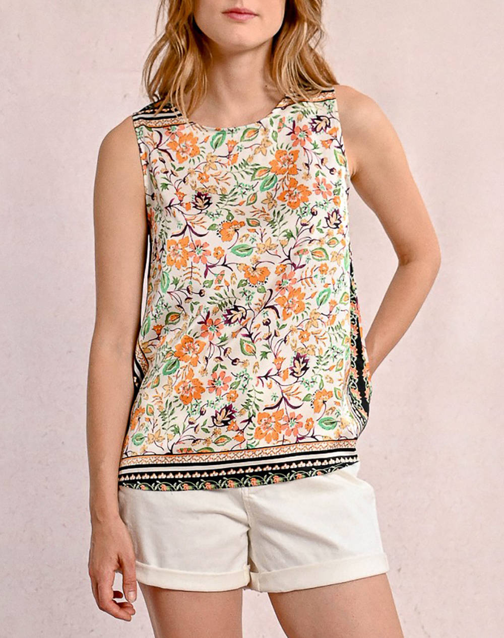 MOLLY BRACKEN LADIES WOVEN TOP