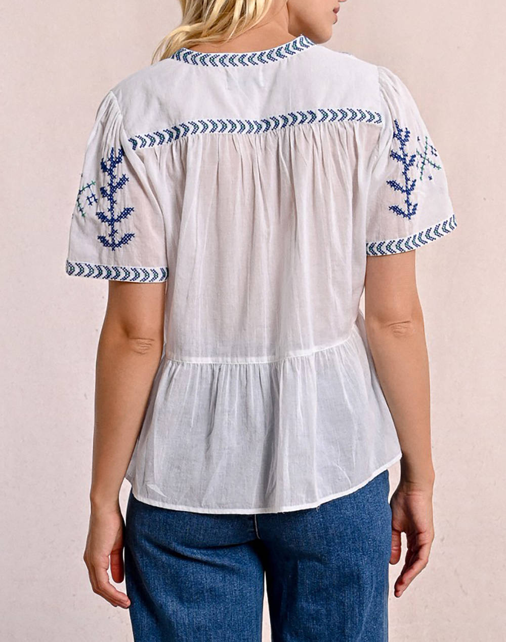 MOLLY BRACKEN LADIES WOVEN TOP