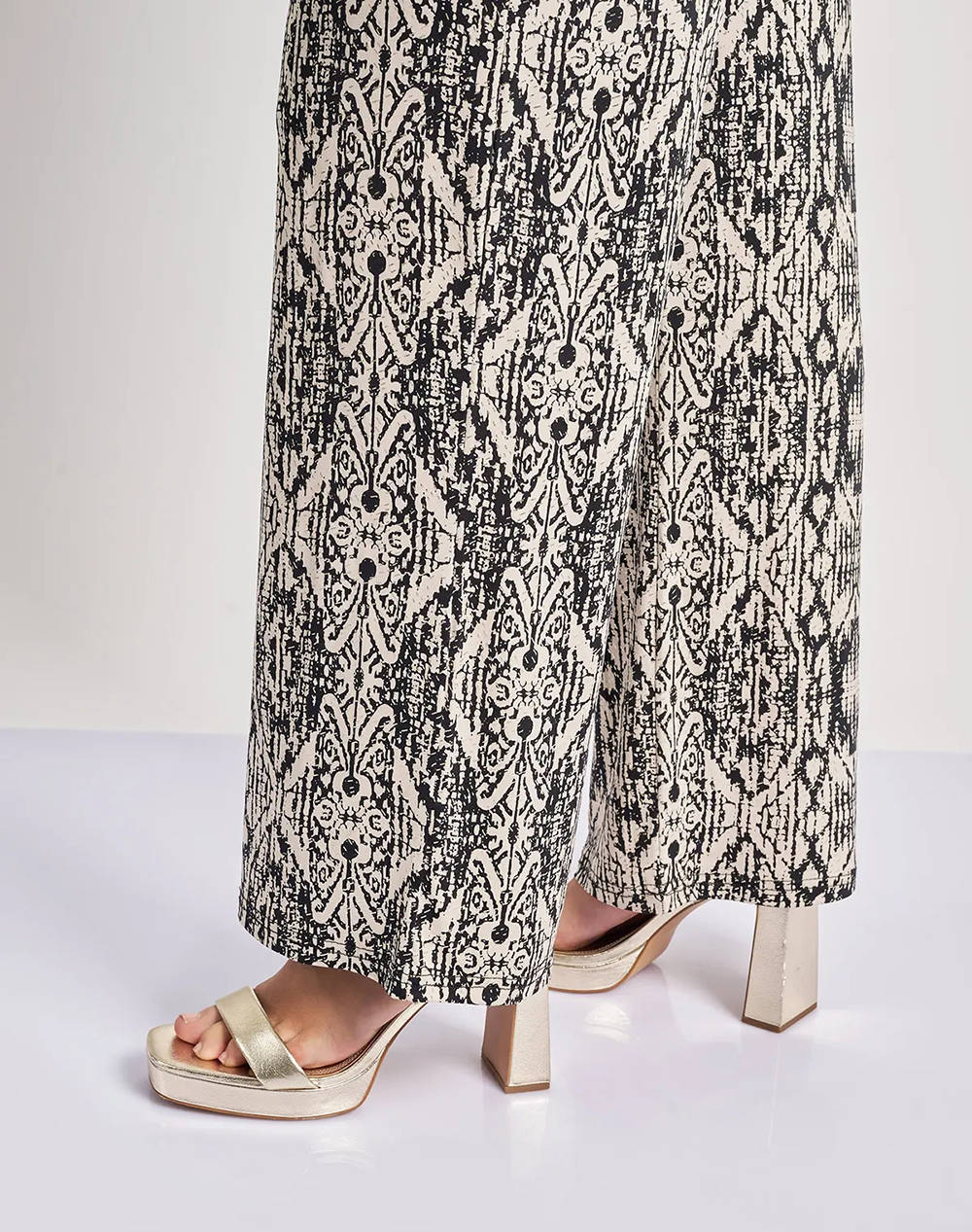 PARABITA Pantaloni cu imprimeu boho super jersey