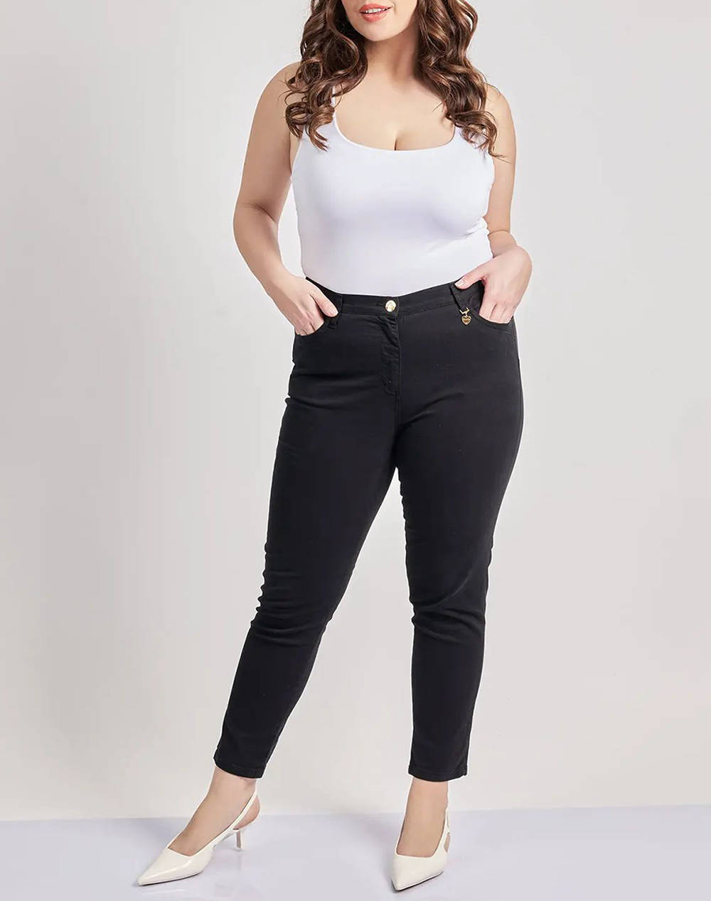 PARABITA Pantaloni cu cinci buzunare slim fit