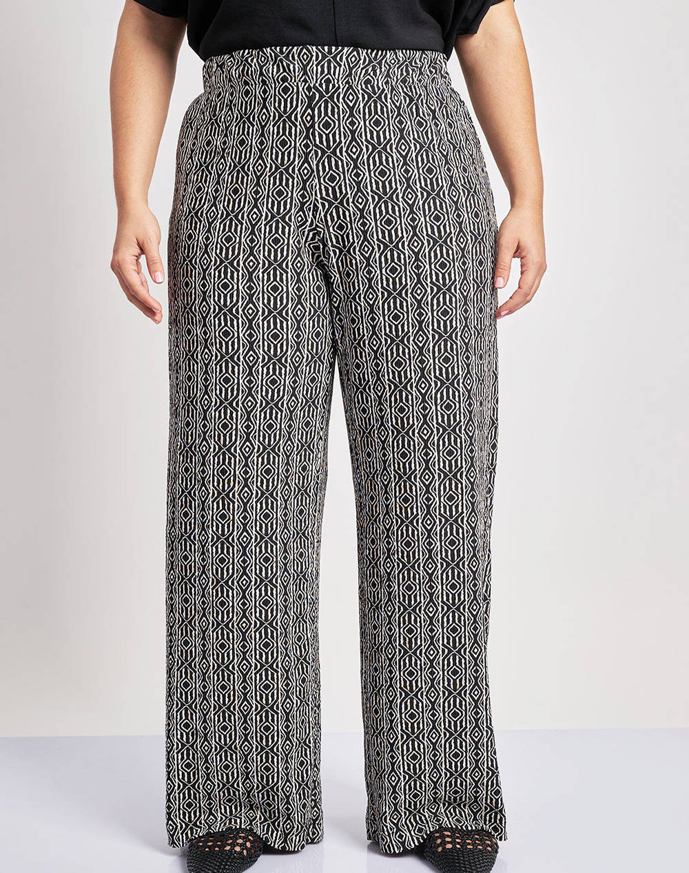 PARABITA Pantaloni jersey cu imprimeu